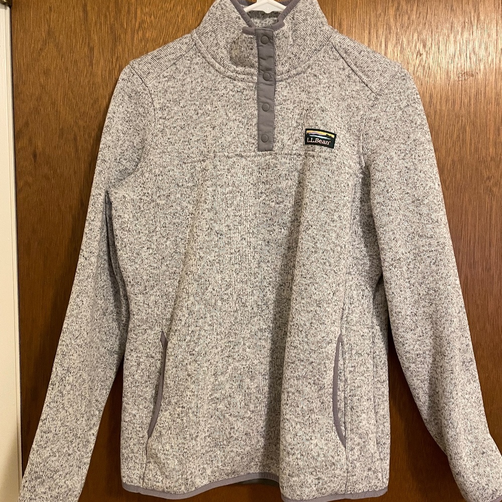 LL Bean Quarter Zip Fleece Small
